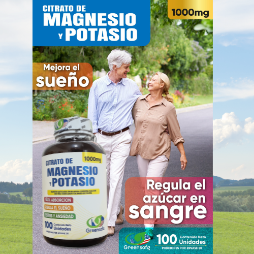 Citrato de magnesio y potasio  x 3